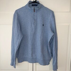 Ralph Lauren Light Blue Quarter-Zip Sweater